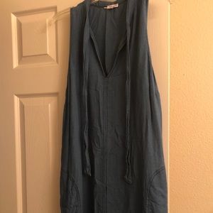 Splendid Dress, XL, denim blue, raw hem